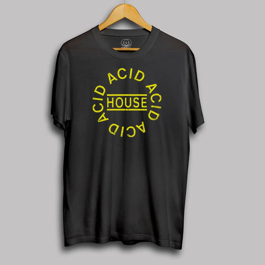 Acid House Circle Logo Mens T Shirt