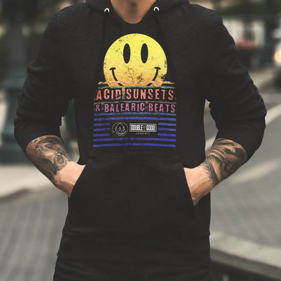 Acid Sunsets Balaeric Beats Hoodie