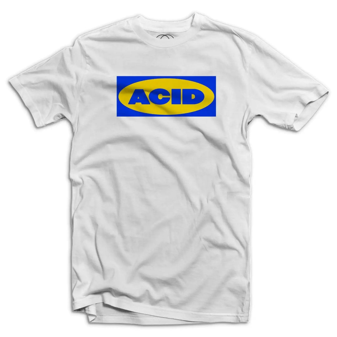 Acid House Furniture Logo Mens T - Shirt - Small / White