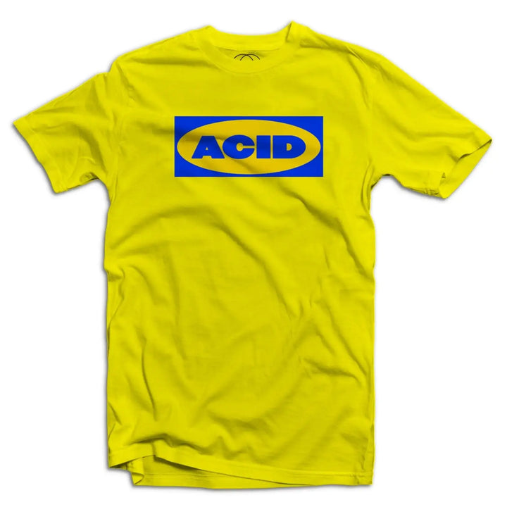 Acid House Furniture Logo Mens T - Shirt - Small / Yellow