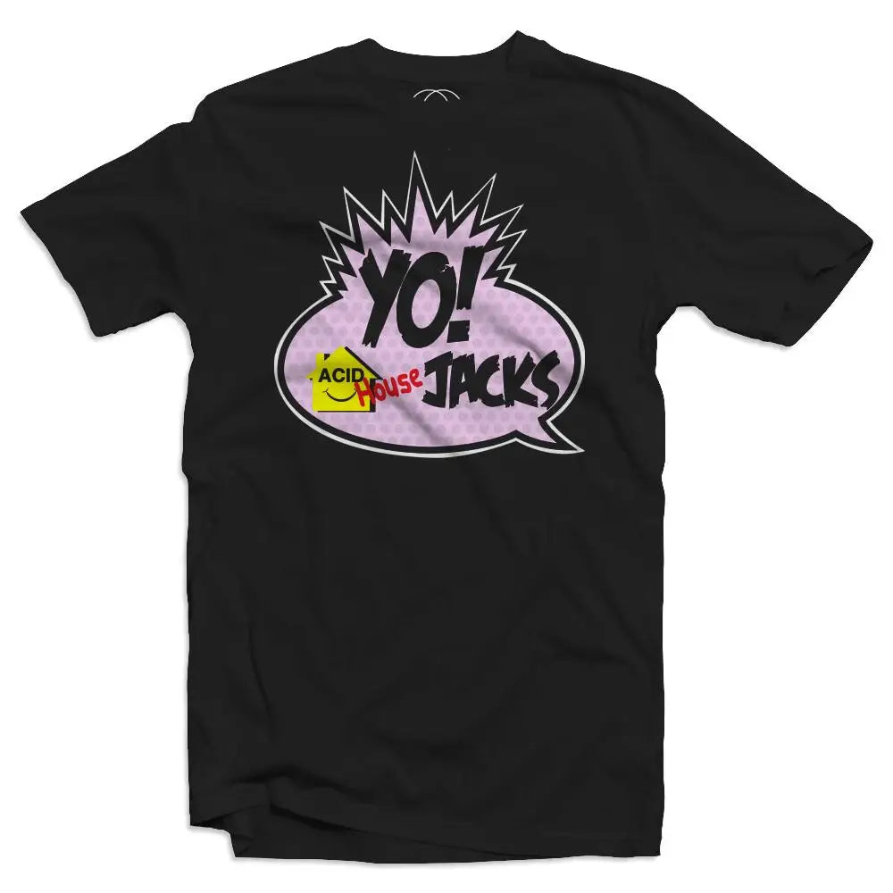Acid House Jacks Men's Black T-Shirt