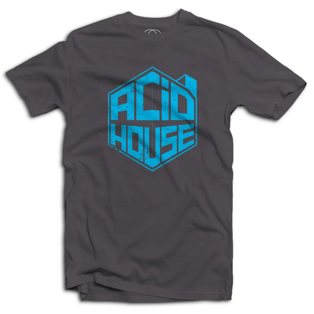 Acid House Logo Mens T - Shirt - Small / Charcoal Grey
