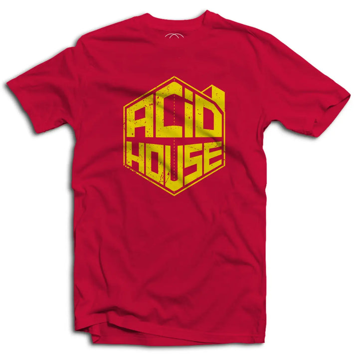 Acid House Logo Mens T - Shirt - Small / Red
