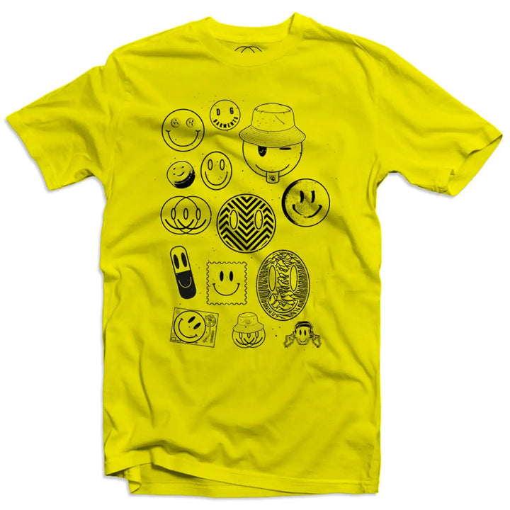 Acid Smile Men’s T - Shirt - S / Yellow