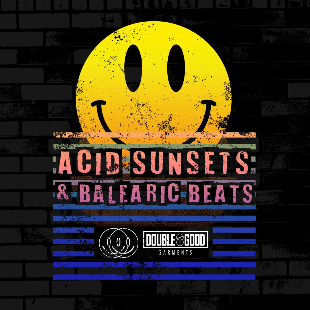Acid Sunsets Balaeric Beats Mens T Shirt