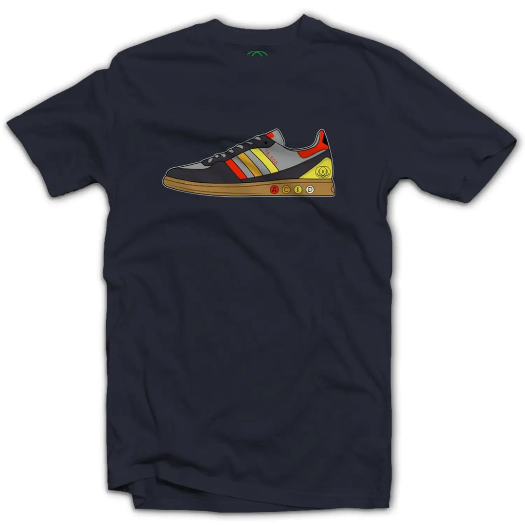 Adi 808 Acid Casuals Men’s T - Shirt - L / Navy Blue