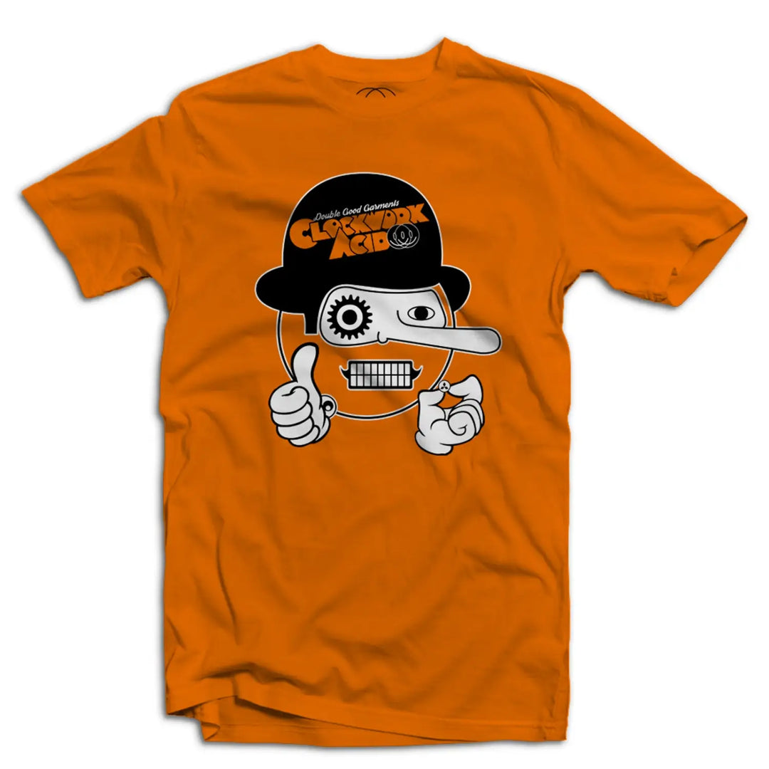 Clockwork Acid Mens T - Shirt - Small / Orange