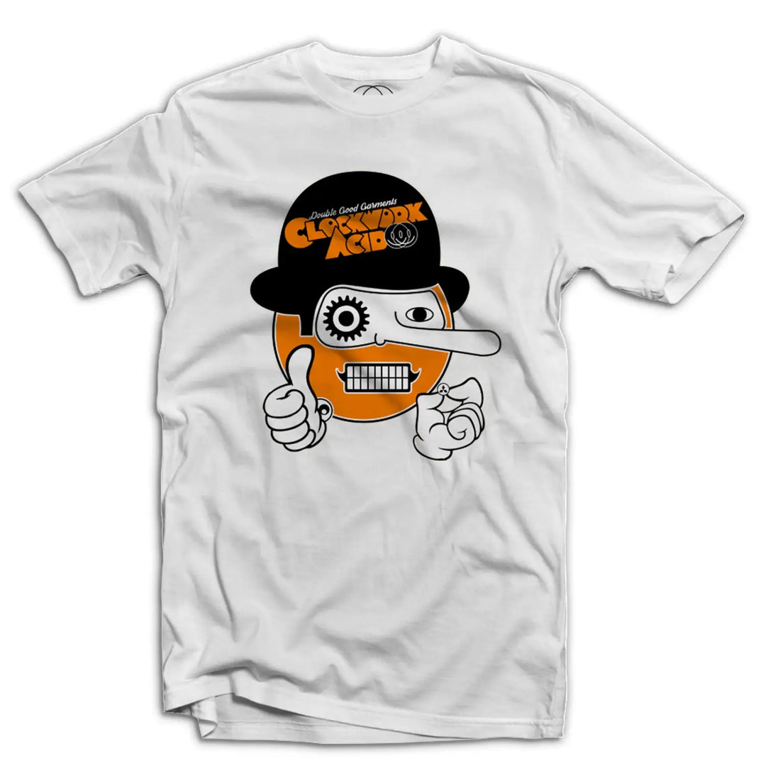 Clockwork Acid Mens T - Shirt - Small / White