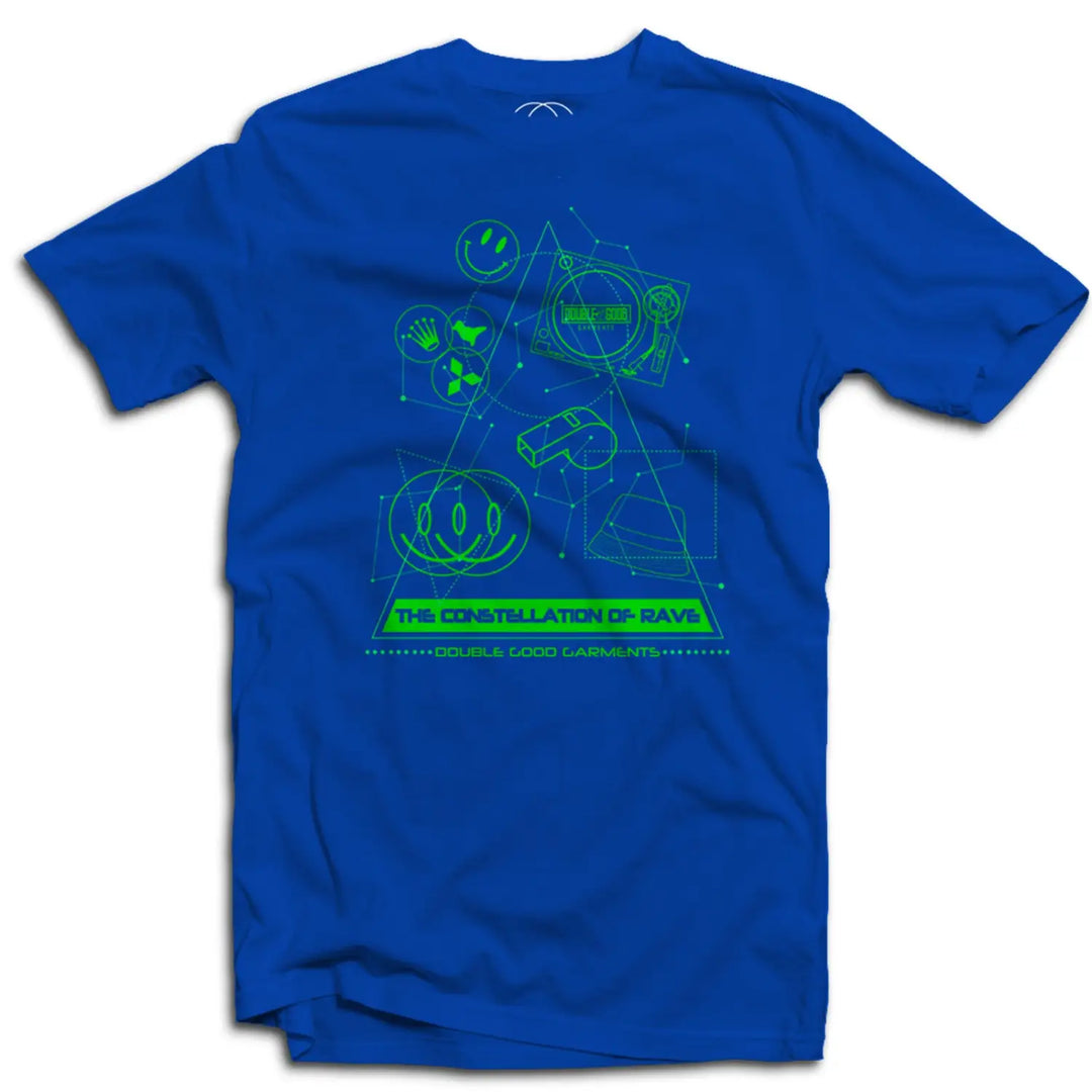 Constellation Of Rave Mens T - Shirt - Small / Royal Blue