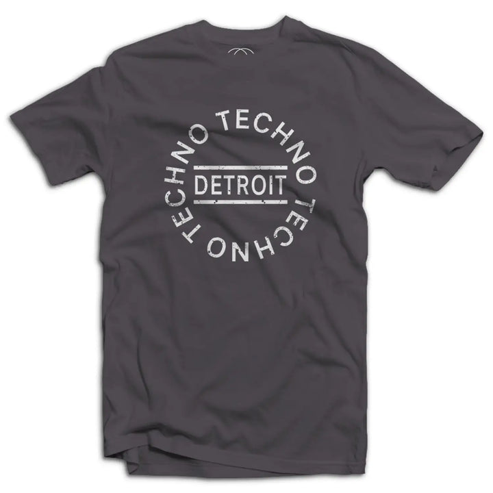 Detroit Techno Circle Logo Mens T - Shirt - Small