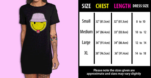 size chart dresses