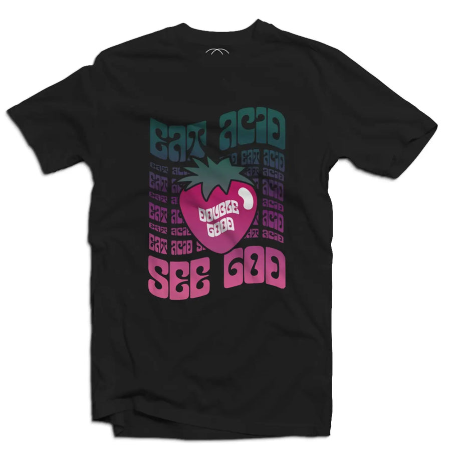 Eat Acid See God Men’s T - Shirt - Small / Black