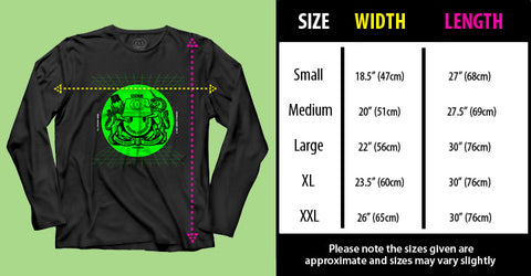 size chart long sleeve