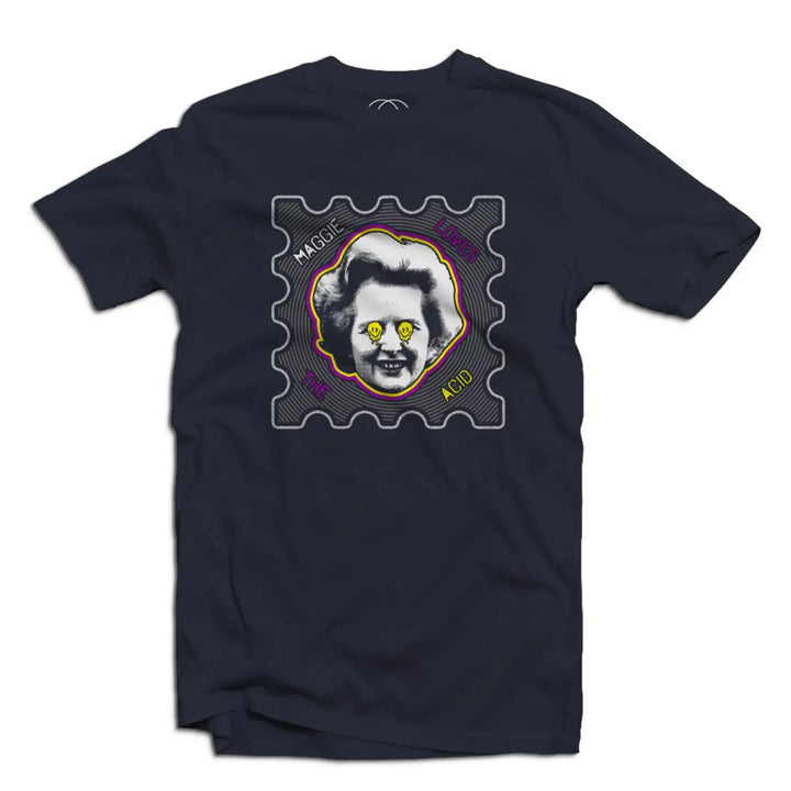 Maggie Loves the Acid Mens T Shirt - Small / Navy Blue
