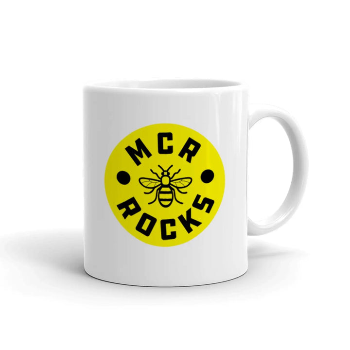 Manchester Rocks Logo Coffee Mug - Yellow