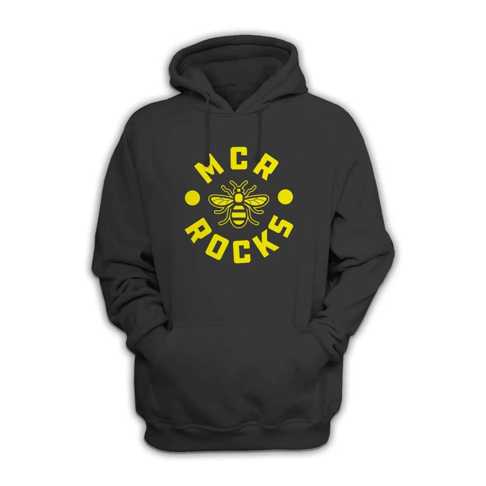 Manchester Rocks Logo Hoodie - S / Black