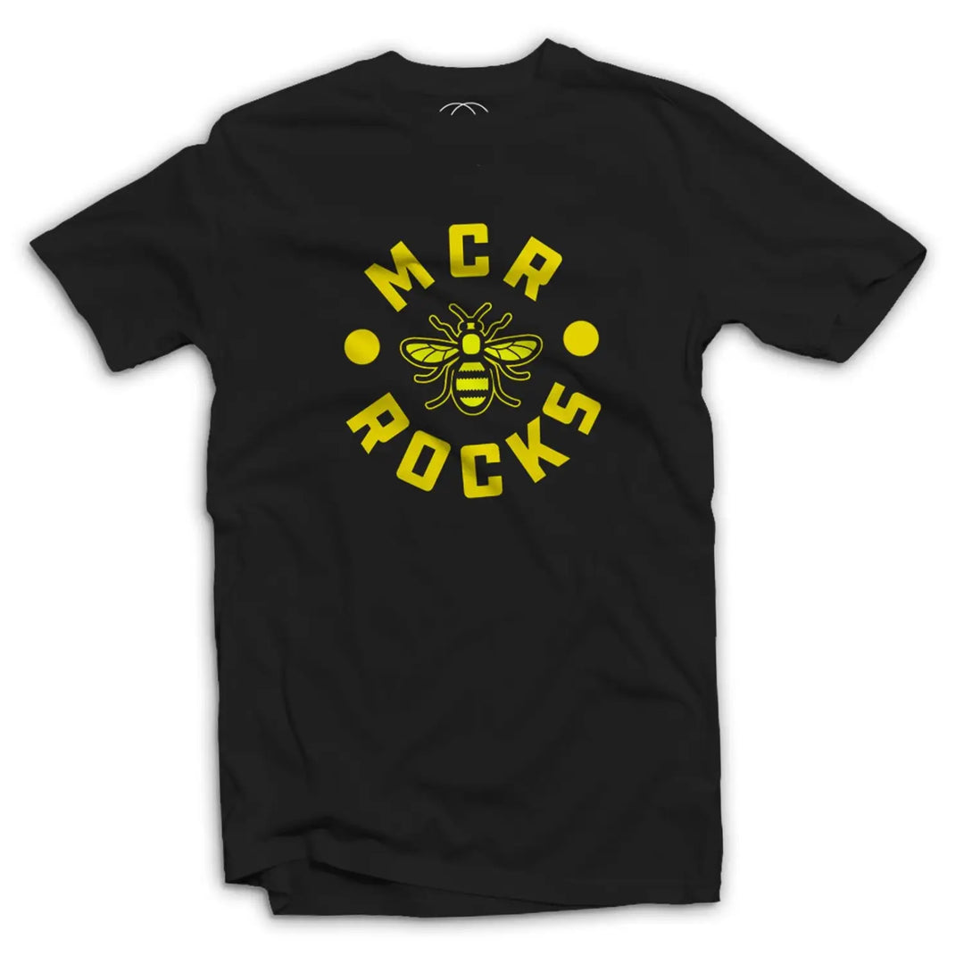 Manchester Rocks Logo Men’s T - Shirt - 3XL / Black