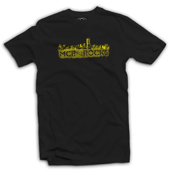 Manchester Rocks Skyline Men’s T - Shirt - M / Black