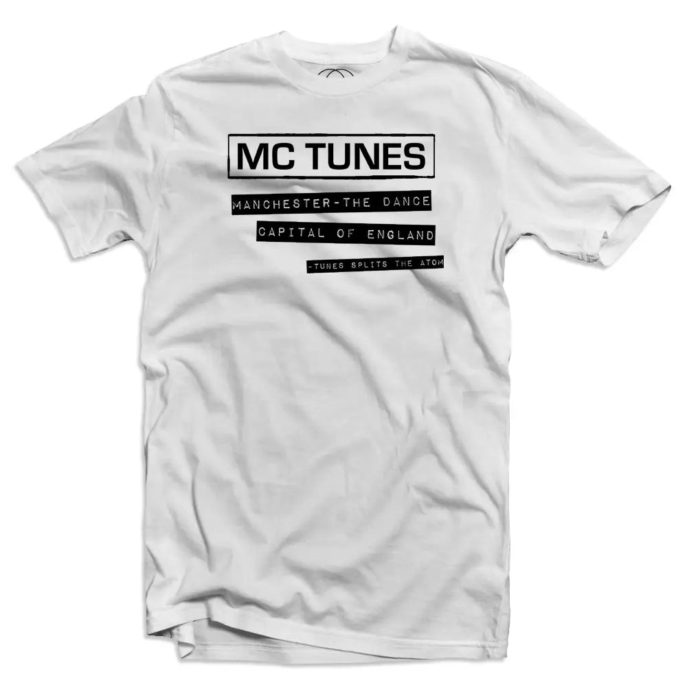 MC Tunes Human Funk T Shirt - Small / White