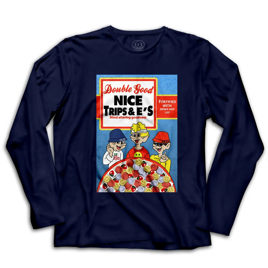 Nice Trips & Es Mens T - Shirt - Small / Navy Blue