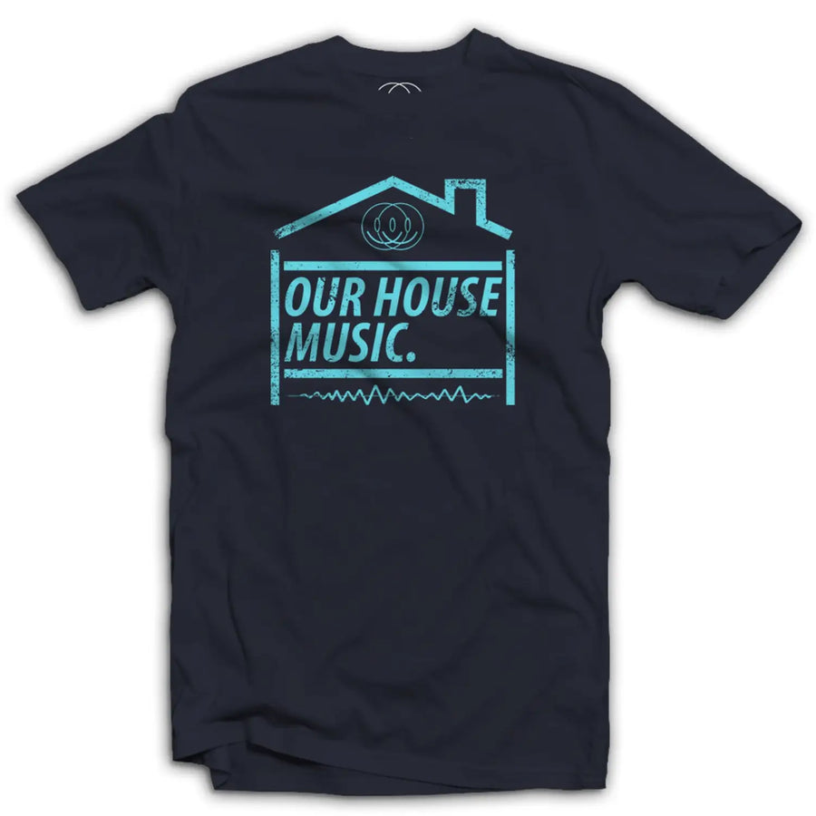 Our House Music Mens T - Shirt - Small / Navy Blue