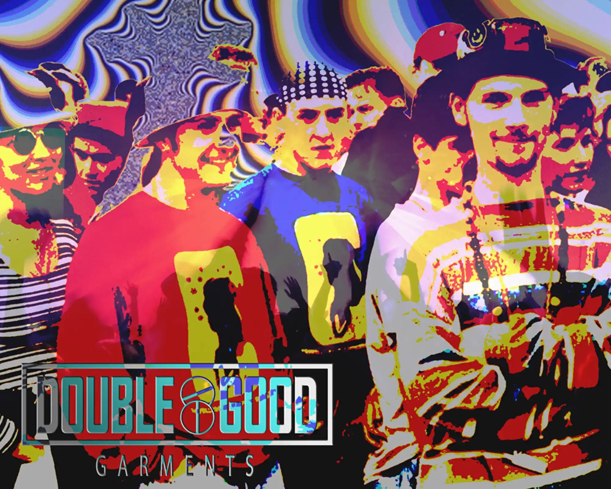 Psychedelic clothing advertisement.