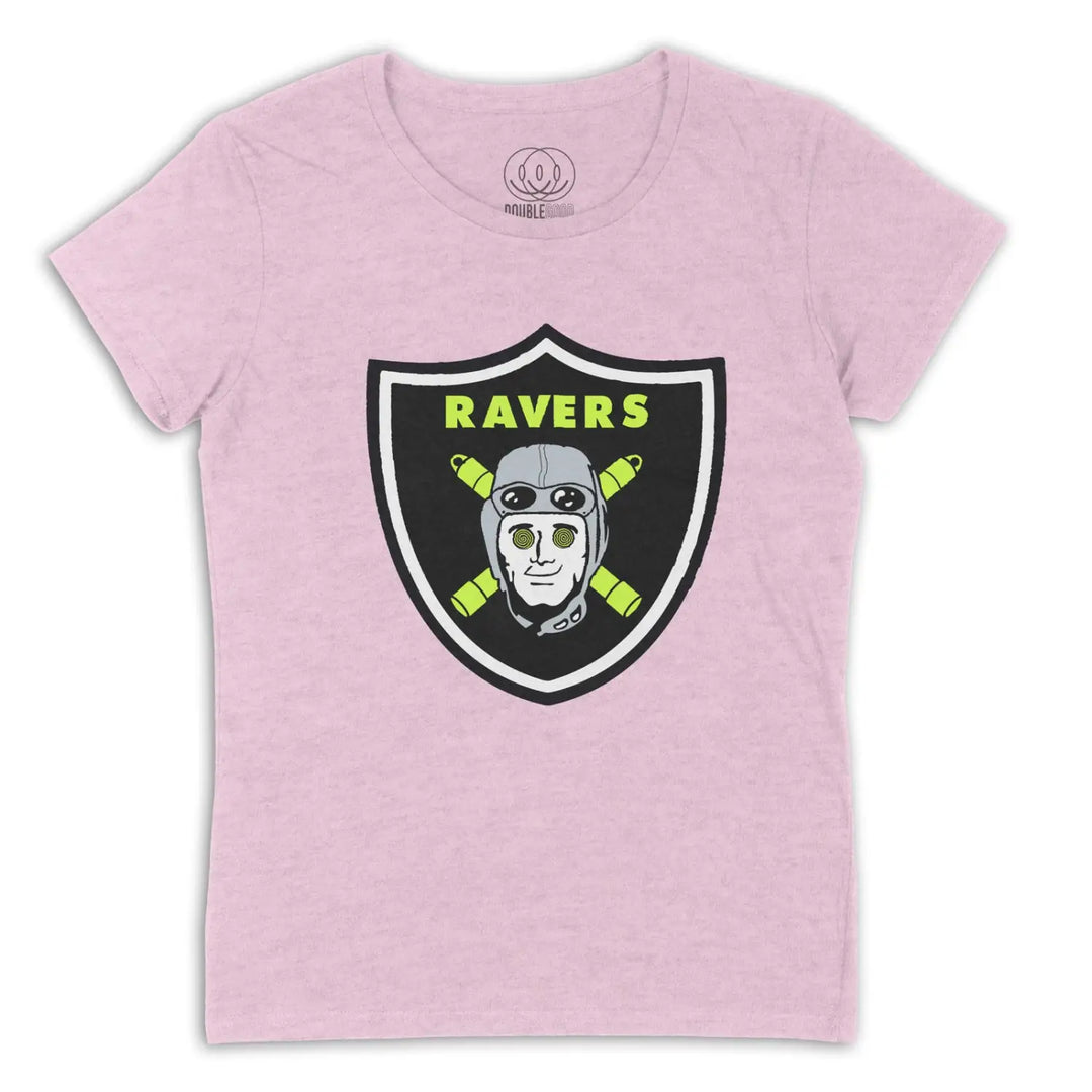 Ravers Logo Womens T Shirt - Small / Pink