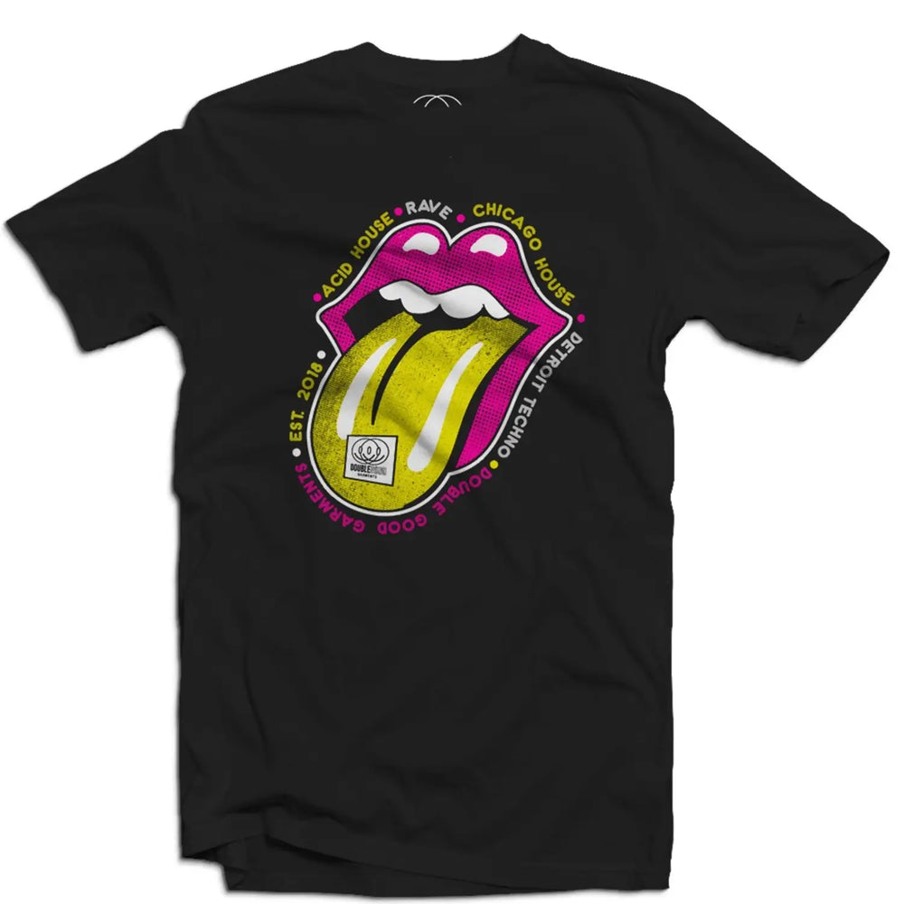 Men's rave-inspired Read My Lips cotton t-shirt