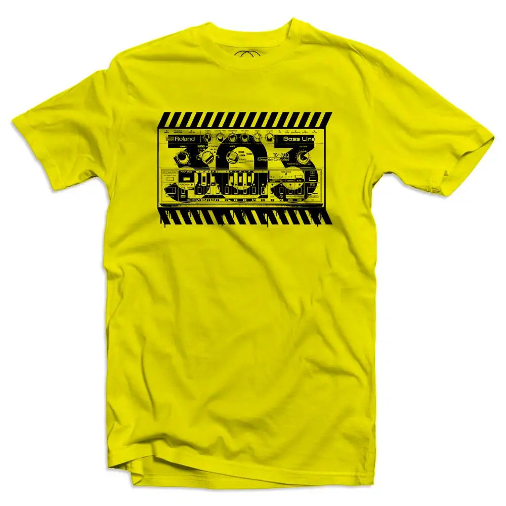 Roland 303 Acid House Men's Yellow T-Shirt