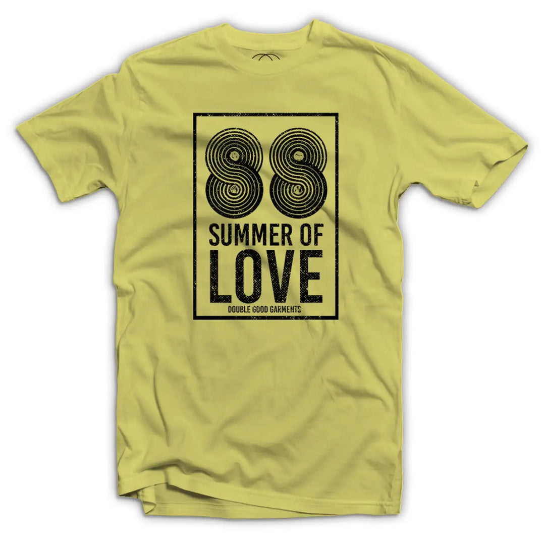 Summer of Love 88 Mens T - Shirt - Small / Yellow