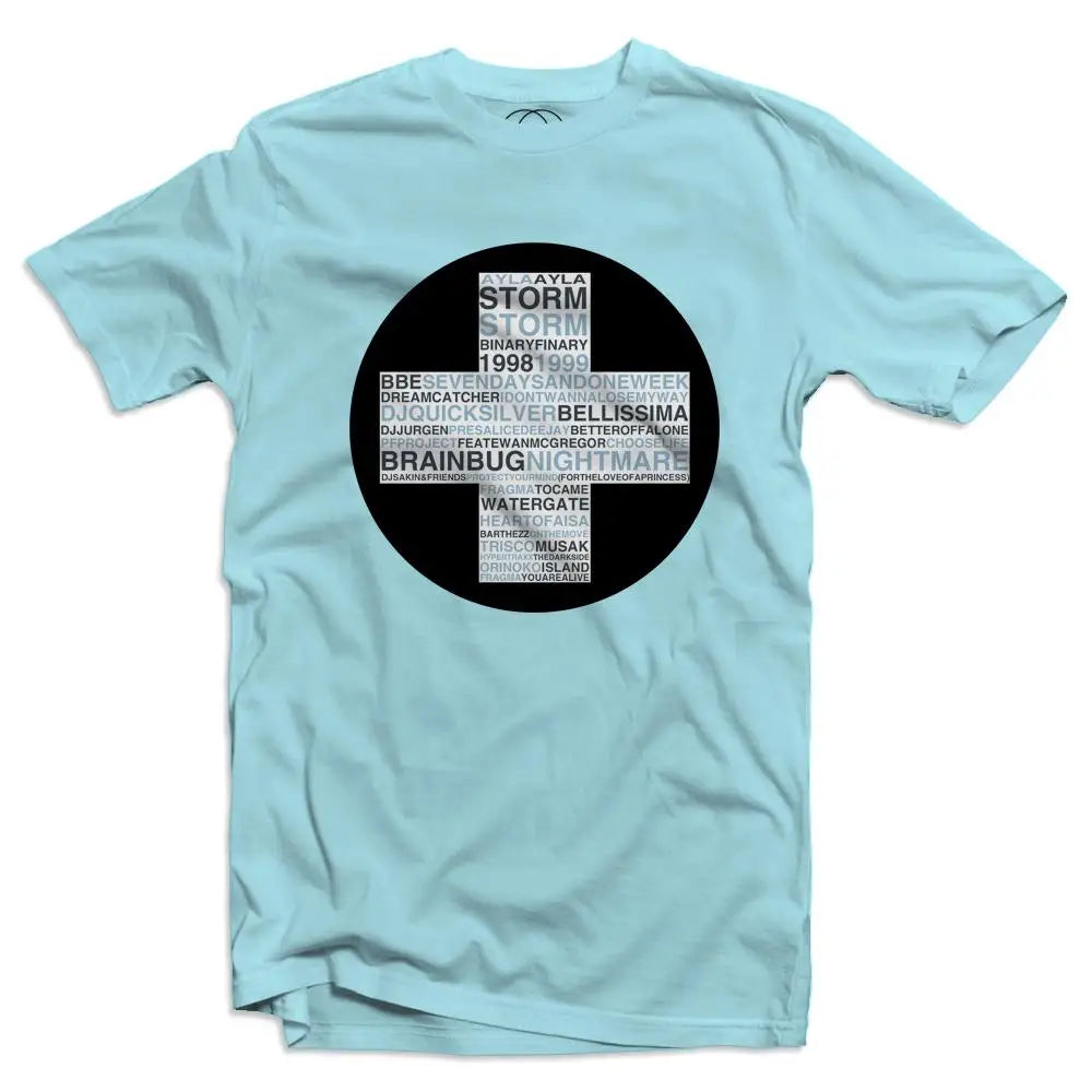 Classic trance t-shirt with Ibiza-inspired design