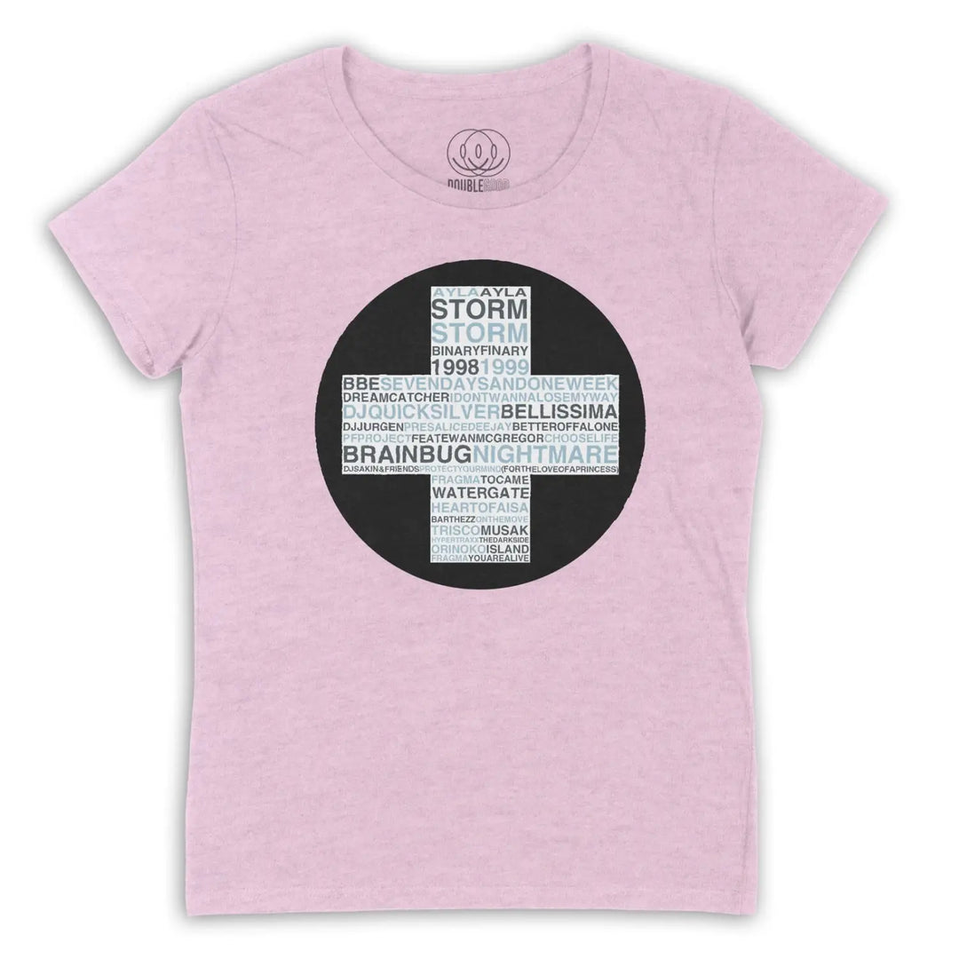 Trance Classics Positiva Records Womens T Shirt - Small / Light Pink