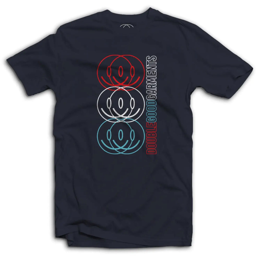 Triple Acid Double Good Logo T Shirt - Small / Navy Blue