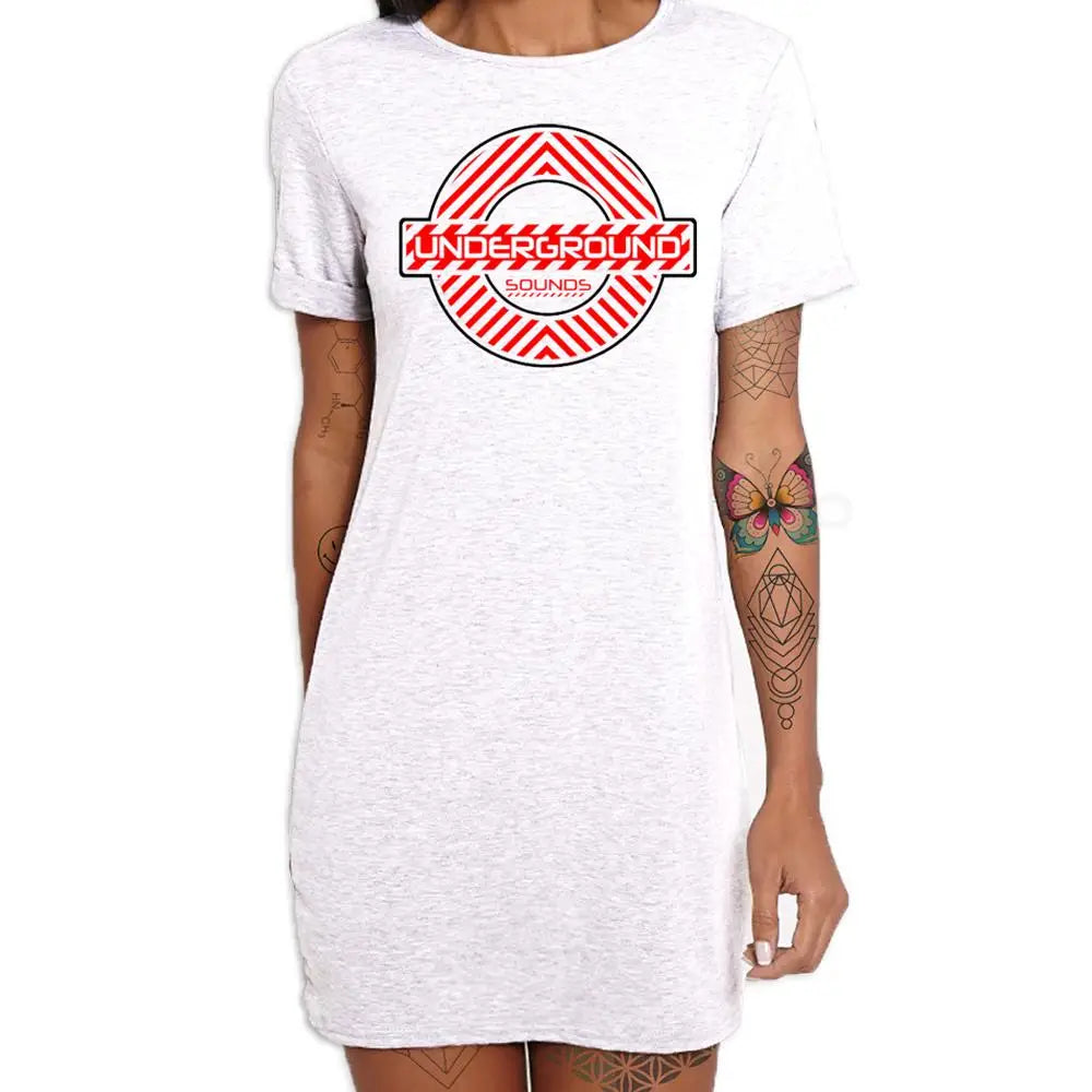 Underground Sounds Women's White Dress