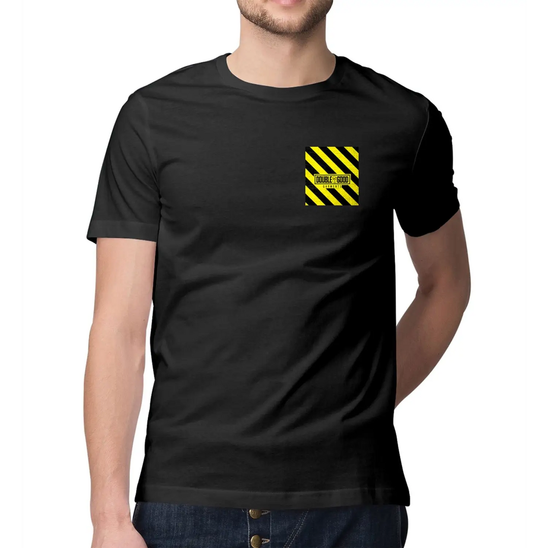 Warehouse Logo Chest Print Men’s T - Shirt - 3XL / Black
