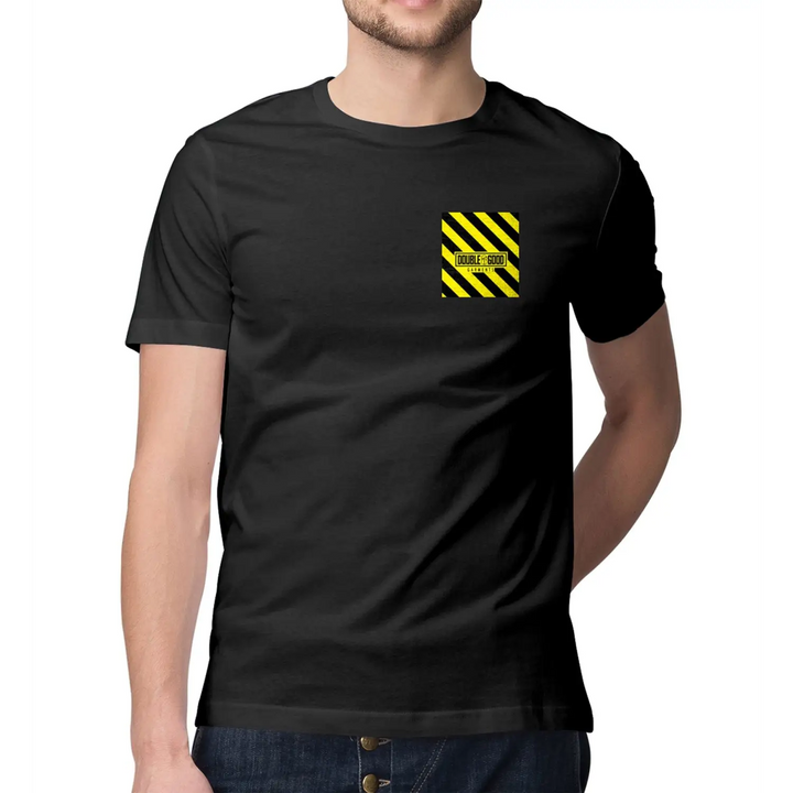 Warehouse Logo Chest Print Men’s T - Shirt - L / Black