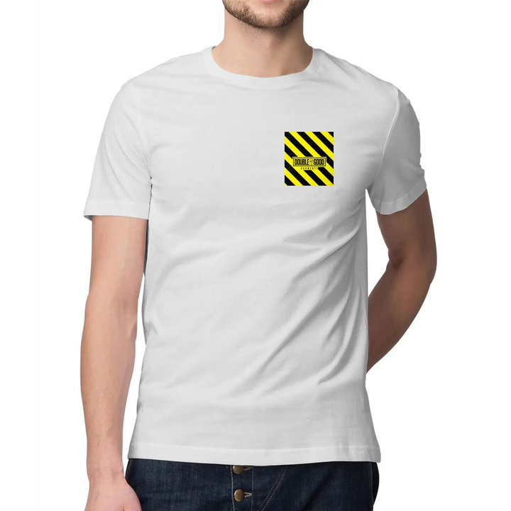 Warehouse Logo Chest Print Men’s T - Shirt - S / White