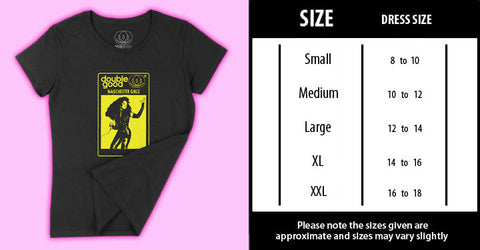 size chart womens t-shirt